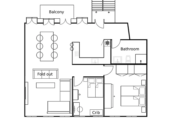 Designer 2 Bedroom With Private Balcony