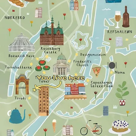 Designer 2 Bedroom With Private Balcony Copenaghen