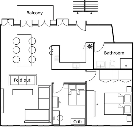 Designer 2 Bedroom With Private Balcony